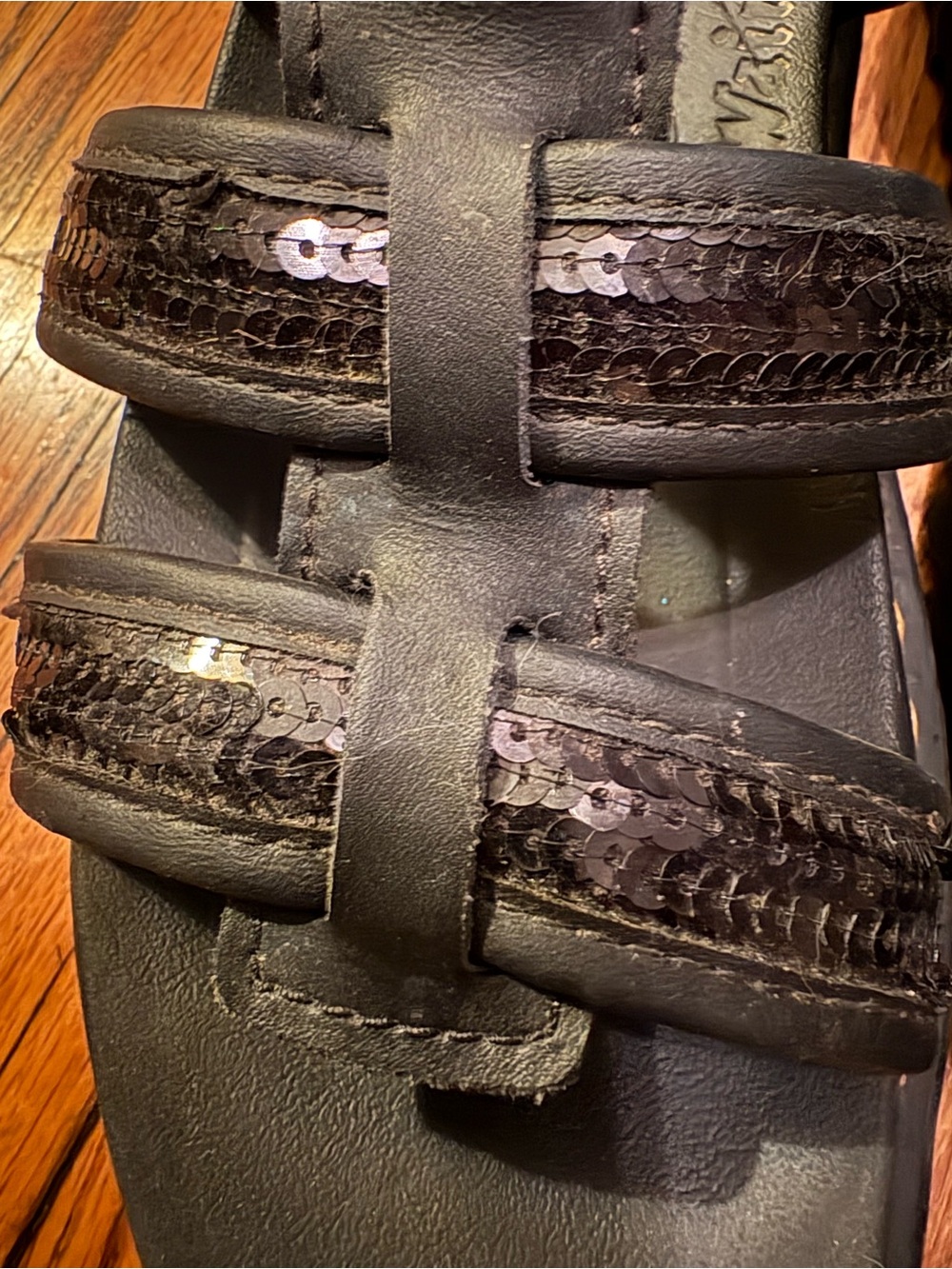 Dr Martens sandals with black sequins (W7) - Picture 6 of 6